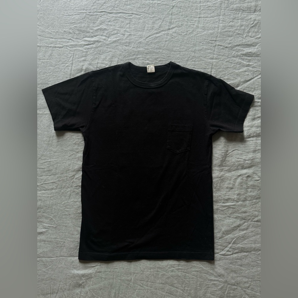 3sixteen Black Short Sleeve Pocket Tee